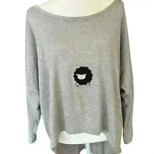 UGET Woman’s Oversized Grey sweatshirt/ Shirt Size Large​